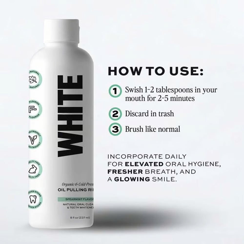 Oil Pulling Rinse, Spearmint & Coconut