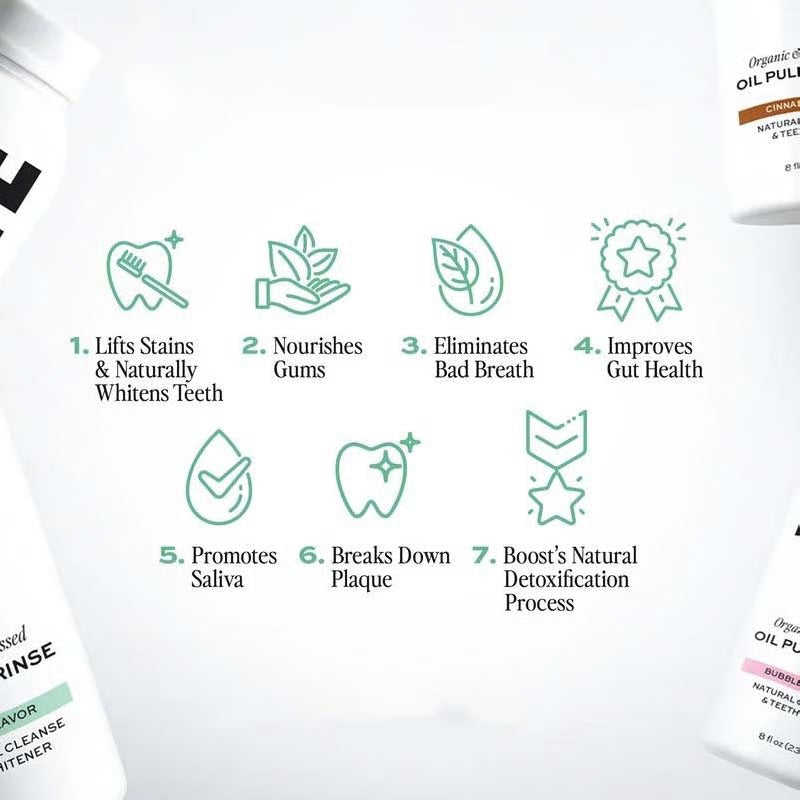 Oil Pulling Rinse, Spearmint & Coconut