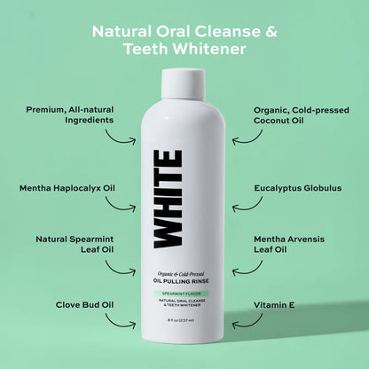 Oil Pulling Rinse, Spearmint & Coconut