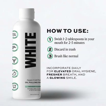 Oil Pulling Rinse, Spearmint & Coconut